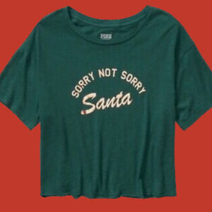 Victoria’s Secret Pink Sorry Santa tee Victoria’s Secret